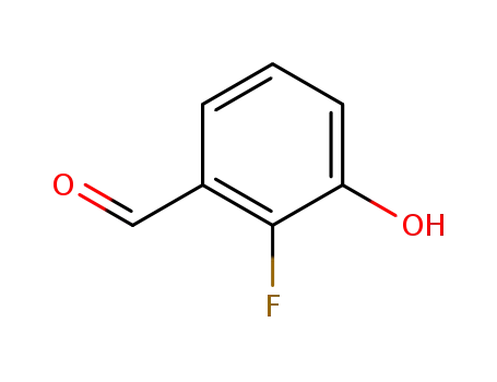 Molecular Structure of 103438-86-4 (2-FLUORO-3-HYDROXYBENZALDEHYDE)