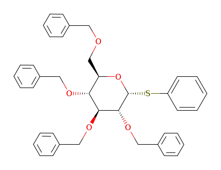 .alpha.-D-Glucopyranoside, phenyl 2,3,4,6-tetrakis-O-(phenylmethyl)-1-thio-