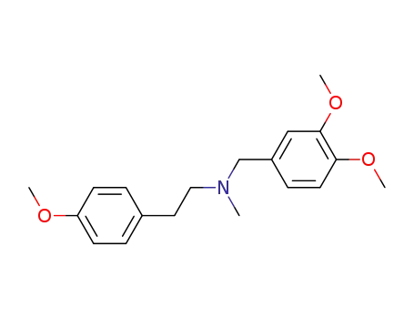 Molecular Structure of 501-06-4 (N-[(3,4-Dimethoxyphenyl)methyl]-4-methoxy-N-methylbenzeneethanamine)
