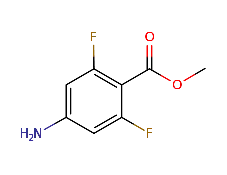 Molecular Structure of 191478-99-6 (Benzoic acid, 4-amino-2,6-difluoro-, methyl ester (9CI))