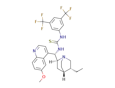 1-[3,5-Bis(trifluoromethyl)phenyl)-3-{(S)[(2S,4S,5R)-5-ethyl-1-aza-bicyclo[2.2.2]oct-2-yl]-(6-methoxy-4-quinolinyl)methyl}thiourea