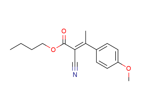 2-Butenoic acid,2-cyano-3-(4-methoxyphenyl)-, butyl ester
