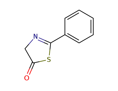 Molecular Structure of 16446-29-0 (5(4H)-Thiazolone, 2-phenyl-)