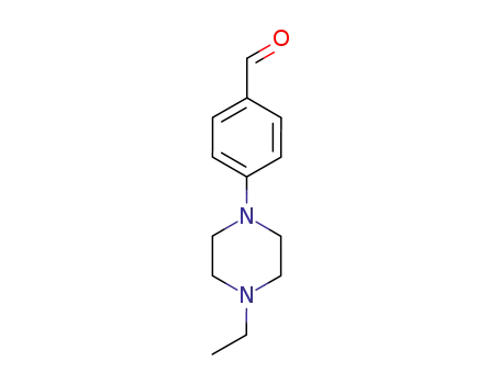 Molecular Structure of 197638-76-9 (4-(4-ETHYLPIPERAZIN-1-YL)BENZALDEHYDE)