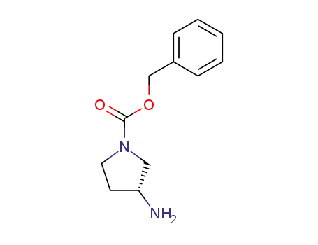 Molecular Structure of 122536-73-6 ((R)-3-AMINO-1-CBZ-PYRROLIDINE)
