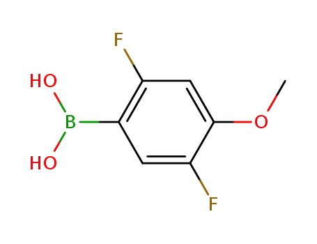 Molecular Structure of 897958-93-9 (2,5-DIFLUORO-4-METHOXYPHENYLBORONIC ACID)