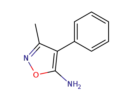 Molecular Structure of 4416-71-1 (3-Methyl-4-phenylisoxazol-5-amine)