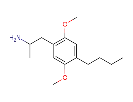 Molecular Structure of 63779-89-5 (α-Methyl-4-butyl-2,5-dimethoxyphenethylamine)