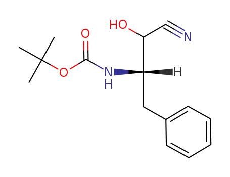 Carbamic acid, [(1S)-2-cyano-2-hydroxy-1-(phenylmethyl)ethyl]-,
1,1-dimethylethyl ester