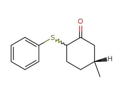 (5R)-5-메틸-2-(페닐티오)-사이클로헥사논(부분입체이성질체의 혼합물)