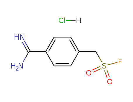 Benzenemethanesulfonylfluoride, 4-(aminoiminomethyl)-, hydrochloride (1:1)