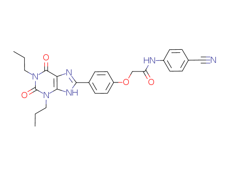 Acetamide, N-(4-cyanophenyl)-2-[4-(2,3,6,7-tetrahydro-2,6-dioxo-1,3-dipropyl-1H-purin-8-yl)phenoxy]-
