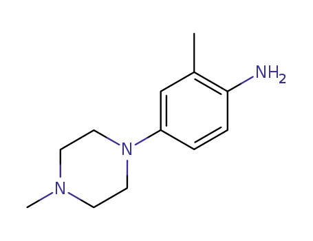 Molecular Structure of 16154-71-5 (2-METHYL-4-(4-METHYLPIPERAZIN-1-YL)ANILINE)