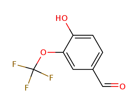 Molecular Structure of 53104-95-3 (4-HYDROXY-3-(TRIFLUOROMETHOXY)BENZALDEHYDE)