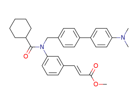 2-Propenoic acid,3-[3-[(cyclohexylcarbonyl)[[4'-(dimethylamino)[1,1'-biphenyl]-4-yl]methyl]amino]phenyl]-,methyl ester