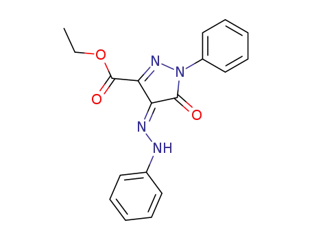ethyl (4Z)-4-(2-phenylhydrazono)-4,5-dihydro-5-oxo-1-phenyl-1H-pyrazole-3-carboxylate