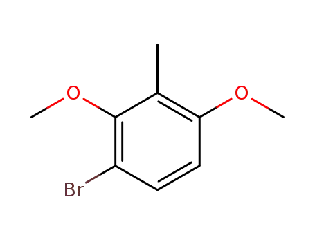 Molecular Structure of 22794-95-2 (Benzene, 1-bromo-2,4-dimethoxy-3-methyl-)