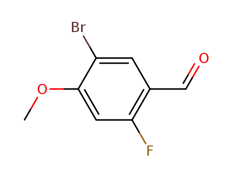 Molecular Structure of 473417-48-0 (5-bromo-2-fluoro-4-methoxybenzaldehyde)