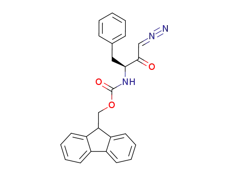 Molecular Structure of 172097-41-5 ((S)-3-FMOC-AMINO-1-DIAZO-3-PHENYL-2-BUTANONE)