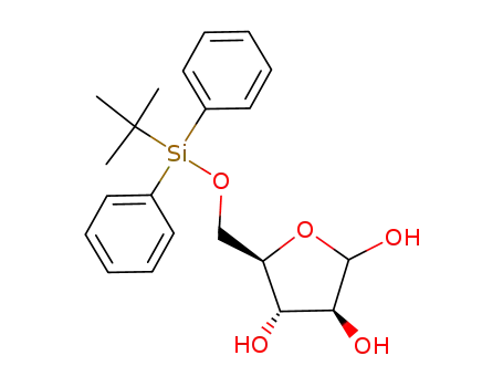 Molecular Structure of 168608-39-7 ((3S,4S,5R)-5-(((tert-butyldiphenylsilyl)oxy)methyl)tetrahydrofuran-2,3,4-triol)