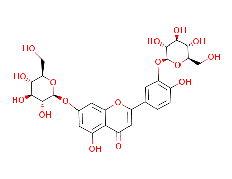 4H-1-Benzopyran-4-one,7-(b-D-glucopyranosyloxy)-2-[3-(b-D-glucopyranosyloxy)-4-hydroxyphenyl]-5-hydroxy-