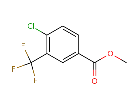 Molecular Structure of 115591-64-5 (methyl 4-chloro-3-(trifluoromethyl)benzoate)