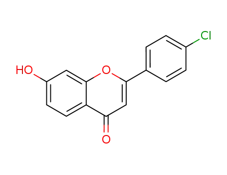 Molecular Structure of 22609-52-5 (4H-1-Benzopyran-4-one, 2-(4-chlorophenyl)-7-hydroxy-)