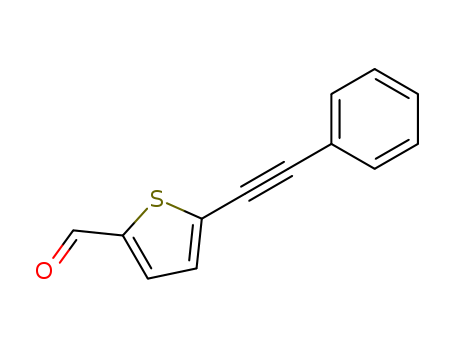 5-(2-phenylethynyl)thiophene-2-carbaldehyde
