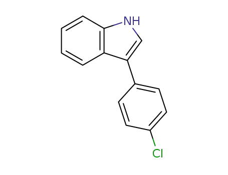 Molecular Structure of 62236-80-0 (3-(4-CHLOROPHENYL)INDOLE)