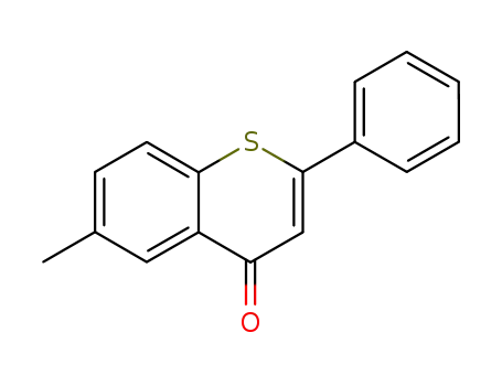 Molecular Structure of 787-44-0 (6-methyl-2-phenyl-4H-thiochromen-4-one)