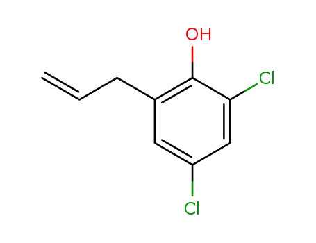 Molecular Structure of 19182-95-7 (Phenol, 2,4-dichloro-6-(2-propenyl)-)