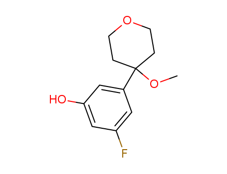 Phenol,3-fluoro-5-(tetrahydro-4-methoxy-2H-pyran-4-yl)-