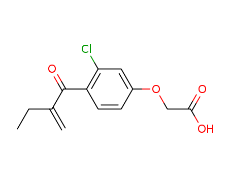 Molecular Structure of 1148-37-4 (Acetic acid,2-[3-chloro-4-(2-methylene-1-oxobutyl)phenoxy]-)