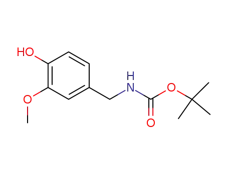 Molecular Structure of 130972-89-3 (tert-butyl 4-hydroxy-3-MethoxybenzylcarbaMate)