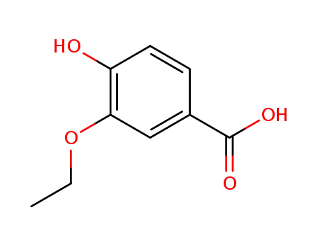 Molecular Structure of 5438-38-0 (3-ethoxy-4-hydroxybenzoic acid)