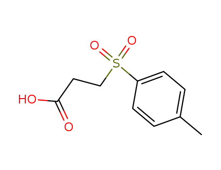 Molecular Structure of 10154-76-4 (3-(TOLUENE-4-SULFONYL)-PROPIONIC ACID)