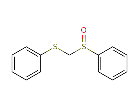 Molecular Structure of 35453-12-4 (Benzene, [[(phenylsulfinyl)methyl]thio]-)