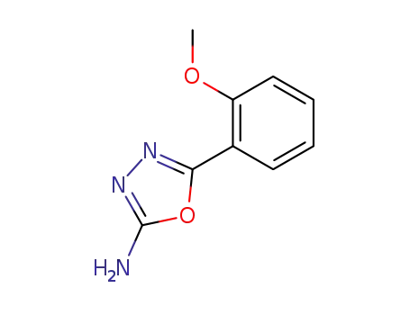 Molecular Structure of 5711-59-1 (5-(2-METHOXYPHENYL)-1,3,4-OXADIAZOL-2-AMINE)