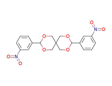 Molecular Structure of 60171-64-4 (3,9-bis(3-nitrophenyl)-2,4,8,10-tetraoxaspiro[5.5]undecane)