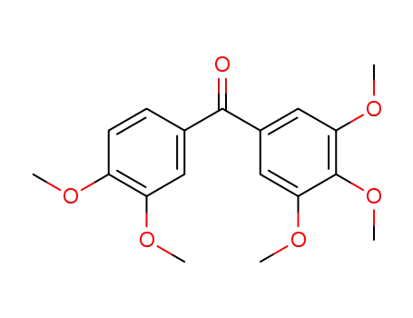 Molecular Structure of 22699-97-4 (Methanone, (3,4-dimethoxyphenyl)(3,4,5-trimethoxyphenyl)-)
