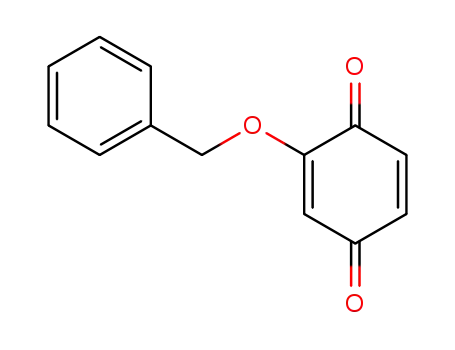Molecular Structure of 29938-06-5 (2,5-Cyclohexadiene-1,4-dione, 2-(phenylmethoxy)-)