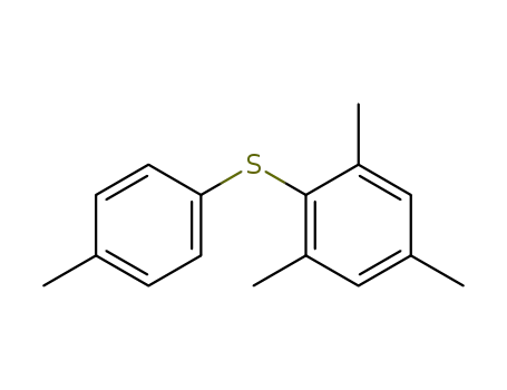 Molecular Structure of 34678-74-5 (Benzene, 1,3,5-trimethyl-2-[(4-methylphenyl)thio]-)