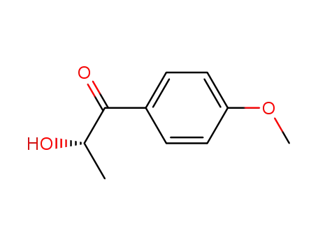 Molecular Structure of 93379-07-8 (1-Propanone, 2-hydroxy-1-(4-methoxyphenyl)-, (2S)-)