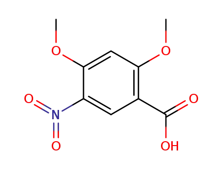 Molecular Structure of 90564-41-3 (2,4-diMethoxy-5-nitrobenzoic acid)
