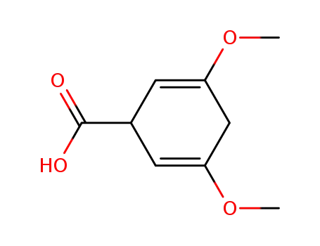 Molecular Structure of 24941-58-0 (3,5-dimethoxycyclohexa-2,5-diene-1-carboxylic acid)