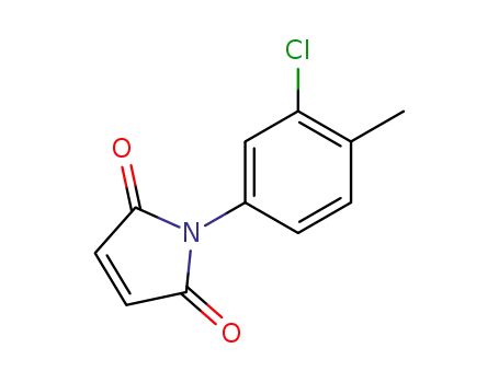 Molecular Structure of 52845-68-8 (N-(4-METHYL-3-CHLOROPHENYL)MALEIMIDE)