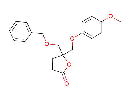 2(3H)-Furanone,
dihydro-5-[(4-methoxyphenoxy)methyl]-5-[(phenylmethoxy)methyl]-