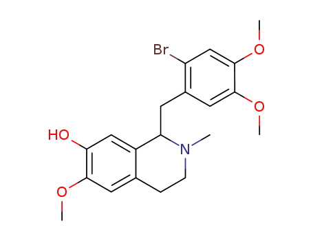 1-(2-BROMO-4,5-DIMETHOXYBENZYL)-7-HYDROXY-6-METHOXY-2-METHYL-1,2,3,4-TETRAHYDROISOQUINOLINECAS