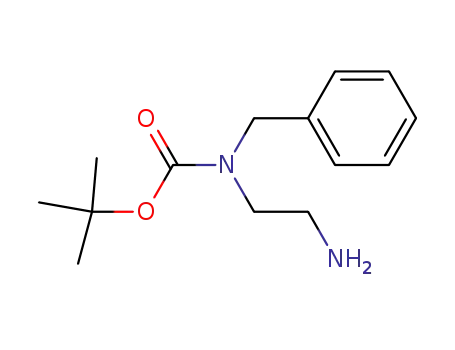 Molecular Structure of 152193-00-5 ((2-AMINOETHYL)-BENZYLCARBAMICACIDTERT-BUTYLESTER)