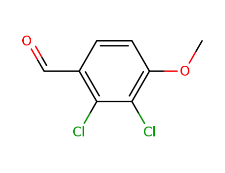 Molecular Structure of 41827-86-5 (2, 3-Dichloro-4-methoxybenzaldehyde)
